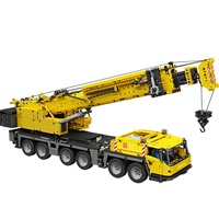 17013 Bloques de Construcción GMK, Camión Grúa Móvil 1:8, Modelo Motorizado con Control Remoto por Aplicación, Juguete Educativo para Niños