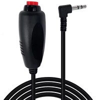 Câble de bouton d'appel d'urgence pour lit d'hôpital, 1,8 m, coudé à 90 degrés, avec prise audio 3,5 mm et bouton rouge spécial infirmière