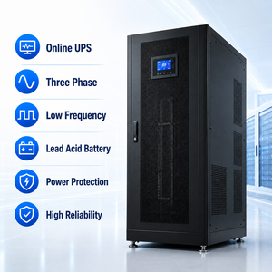 เครื่องสำรองไฟออนไลน์แบบสามเฟส 120kVA ความถี่ต่ำ ใช้แบตเตอรี่ตะกั่วกรด สำหรับระบบสำรองไฟฟ้าในอุตสาหกรรม การแพทย์ และศูนย์ข้อมูล - Product Image 2