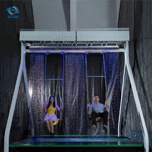 <span class=keywords><strong>Fontaine</strong></span> numérique <span class=keywords><strong>à</strong></span> cascade murale en acier inoxydable moderne, fournie par le fabricant, avec motif graphique et fonction rideau d'<span class=keywords><strong>eau</strong></span> - Product Image 2