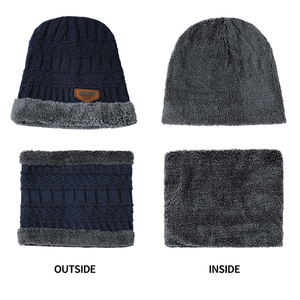 Gorro de Invierno para Hombre, Gorro Tejido, Gorro de Invierno para Mujer, Gorro de Lana Gruesa, Bufanda para el Cuello, Pasamontañas, Máscara, Gorros - Product Image 4