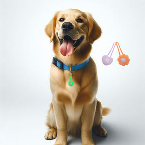 Colgante LED de silicona duradero con patrón sólido para seguridad nocturna de perros - Product Image 1