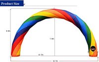 Arche gonflable arc-en-ciel colorée de grande taille pour la publicité, la décoration, les événements et les fêtes