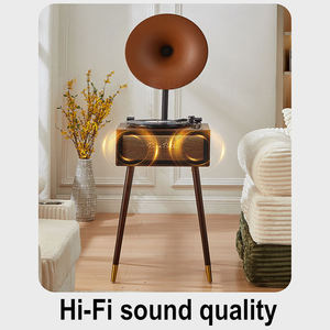 Tocadiscos de Vinilo Personalizado de Fábrica, Reproductor de Discos Retro, Gramófono de 3 Velocidades con Bluetooth, FM, USB y Audio de Alta Fidelidad - Product Image 4