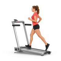 Caminadora Multifuncional con Pantalla LED, Todas las Métricas de Entrenamiento, Inclinación, Tiempo, Pasos, Distancia, Plegable, Motor Silencioso, Ejercicio Físico en Casa