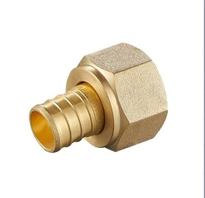 Adaptateur <span class=keywords><strong>d</strong></span>'écrou pivotant en laiton sans plomb PEX F1807 3/4 pouces PEX X 3/4 pouces <span class=keywords><strong>FIP</strong></span> raccord de plomberie en gros - Product Image 3