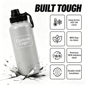 Fashion American Style Water <b>Bottle</b> 304 Steel Double Wall Insulated Space Pot Reusable Water <b>Bottle</b> - Product Image 1