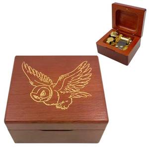 Boîte à musique <span class=keywords><strong>Harry</strong></span> <span class=keywords><strong>Potter</strong></span> en bois massif, à remonter, avec mouvement Sankyo, cadeaux de Noël, d'anniversaire et souvenirs - Product Image 2