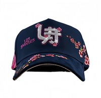 Cappelli da baseball personalizzati Barbas Caps a 5 pannelli in suede con visiera curva neri originali Yo No Pesco G5