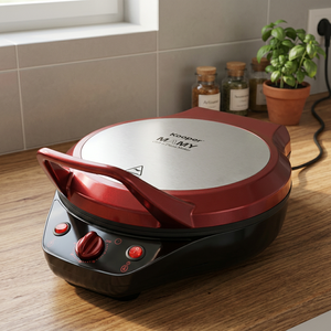 Machine à pizza et grill double plaque 1200W avec température réglable, câble de 160 cm, boîtier en plastique - Mamy - Product Image 3