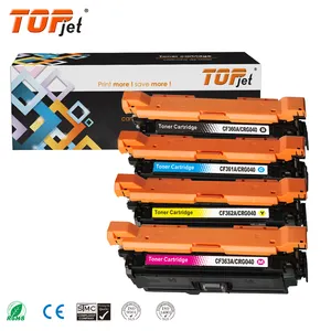 Topjet CF360A CF361A CF362A CF363A 508A CF360 Laser Toner Cartridge Compatible For HP M552dn M553x Printer