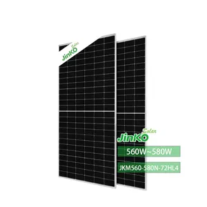 Jinko PV Module Bifacial Price In US Stock 580W 565W 570W 575W N-Type Solar For House Roof Solar Panel