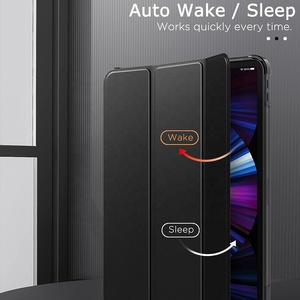 Cao Cấp 11 Inch Máy Tính Bảng Trường Hợp PU Trifold Đứng Bìa Trước Mềm TPU Máy Tính Bảng Trở Lại Trường Hợp Đối Với iPad Pro 11 2021/2020 - Product Image 6