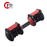 Ensemble d'haltères réglables en acier et ABS - Haltères de gym durables et multifonctionnels, taille personnalisable pour la musculation et l'entraînement physique