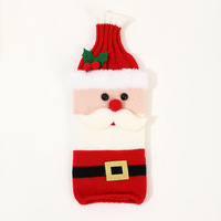 Housse de bouteille de vin de Noël en forme de pull, pour vin pétillant, décorations de table festives pour fêtes, nouveauté pour restaurants et hôtels, en gros