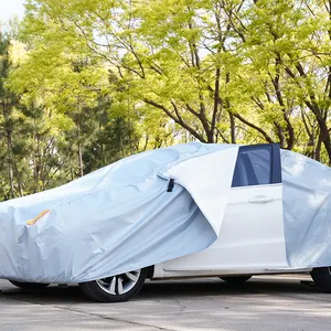 Oxford vải xe bao gồm không thấm nước bền Oxford Polyester Bạc tráng tùy chỉnh xe cơ thể Bìa
