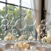Vente en gros de ballons en latex transparents épais de 12 pouces, décoration de mariage, anniversaire, fête, ballons, globos