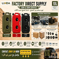Kontainer Bahan Bakar HDPE 10L Dual Lock untuk ATV UTV Kendaraan Utilitas Off Road Pemasangan di Luar Jalan Pasokan Pabrik LINDA