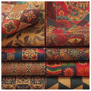 Оптовая продажа, композит из пробкового полиуретана с принтом на ткани TC, для производства обуви/головных убор/сумочек - Product Image 5