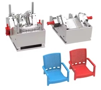 Fauteuils en plastique personnalisés OEM Chaises de salle à manger en rotin Fournisseur de moulage par injection de plastique de haute précision