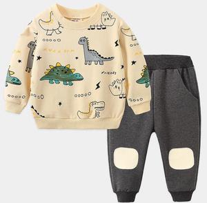 <span class=keywords><strong>Abbigliamento</strong></span> per Bambini, Tuta Sportiva in Cotone per Studenti, Nuovo Completo a Maniche Lunghe con Animali per Ragazzi, Comodo e alla Moda - Product Image 3