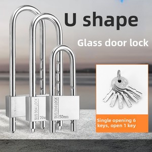 Xách Tay 304 Thép Không Gỉ Hình Chữ U Khóa Key Chống Thấm Nước Chống Trộm Cho Khách Sạn Hội Thảo Nhập Glass Cửa Ra Vào Sân Cửa - Product Image 4