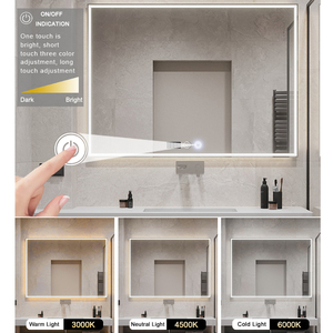 Nhà máy nóng bán 12V cảm biến cảm ứng chuyển đổi dẫn ánh sáng gương nhãn hiệu với thời gian quét Dimmer ba màu Quy Nạp chuyển đổi - Product Image 4