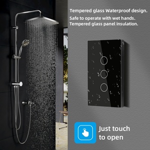 Interruptor Táctil WiFi 120US 10A IP65 <span class=keywords><strong>con</strong></span> <span class=keywords><strong>Pantalla</strong></span> Táctil, Compatible <span class=keywords><strong>con</strong></span> Control por Voz/Remoto/Temporizador a través de APP, Interruptor de Luz Inteligente WiFi - Product Image 2