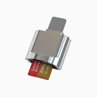 Lector de tarjetas OTG para iPhone TF lector de tarjetas de 8 pines a memoria TF lector de tarjetas para iPhone 14 Pro 13 12 11 XS XR 8 7 6 5