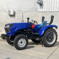 Forte puissance 80 HP charrue pose tracteurs rizière ferme tracteur à roues multifonctionnel remplaçable accessoire tracteurs cultivateur