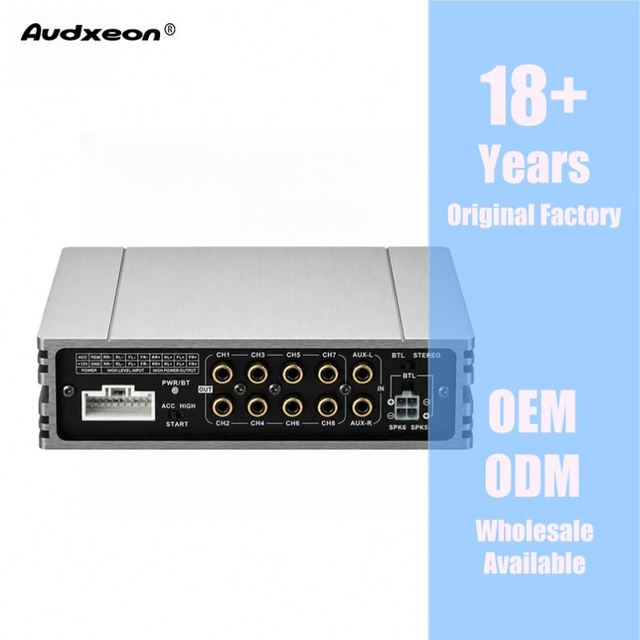 Good Quality OEM Professional Audio Amplifiers 4-Channel with 8 Channel Car DSP Processor Japan AKM RMS 40W Class AB