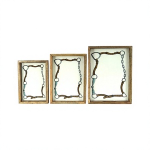 Bandeja de madera para servir, juegos de regalos, bandejas grandes ecológicas para desayuno, almuerzo, aperitivos, restaurantes, suministros de café, bandeja esmaltada decorativa - Product Image 1