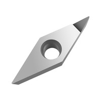 Plaquettes PCD pour outils de tournage CNC, plaquettes diamantées pour centre d'usinage aluminium