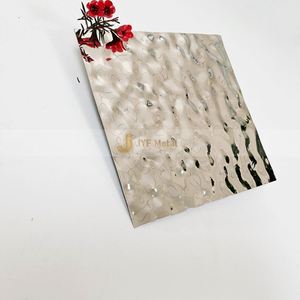 Placa Decorativa de Acero Inoxidable M02 304, Espejo con Ondas Pequeñas y Grandes, Servicios de Corte y Doblado Incluidos - Product Image 1