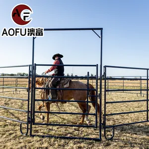Ağır toptan toplu galvanizli hayvancılık çiftlik yard inek sığır corral çit panelleri