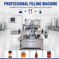 Ligne de production de remplissage entièrement automatique, équipement de remplissage de liquides et de pâtes pour les boissons, les spiritueux et la sauce chili