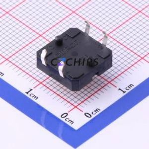 B3F-4055 Tactile Switch Through hole Component THT-4P,12x12mm Switch Single Pole Single Throw Rectangle Button Through Hole 12mm - Product Image 2