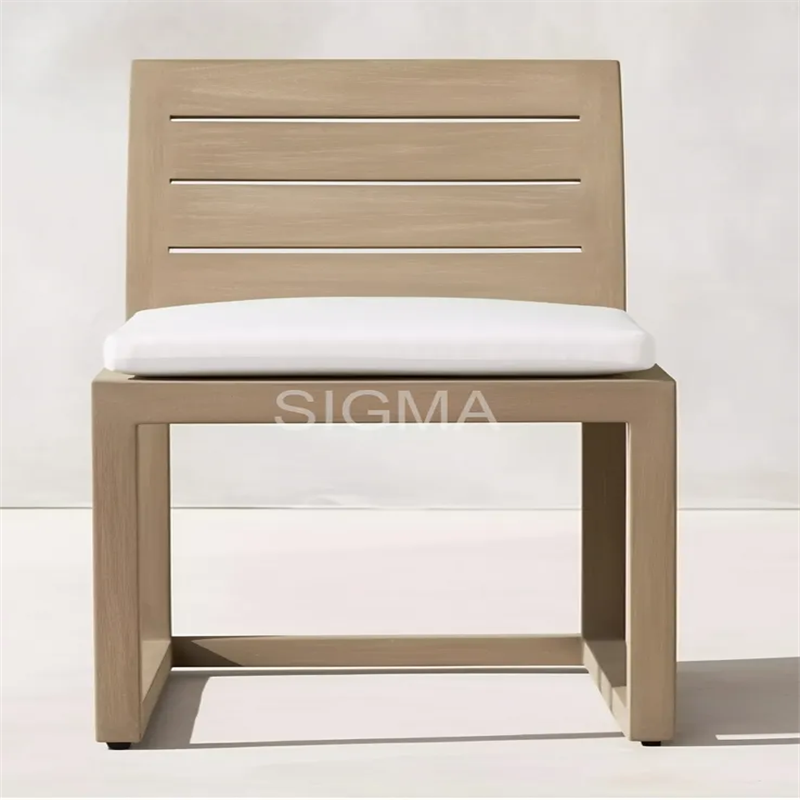 All Weather New Design Garden Furniture Set Patio Solid Teak Wooden Chair Sun Dining Round Rectangular Table 4 6 8 10 12 Person