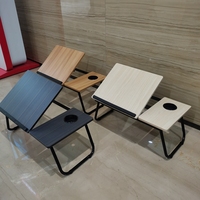 Table d'ordinateur portable de plateau de lit de service de petit déjeuner portatif réglable avec l'inclinaison