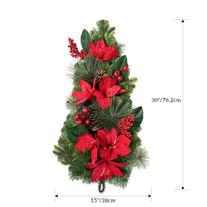 Fábrica personalizada ecológica al revés Navidad Swag flor artificial lágrima Swag - Product Image 1