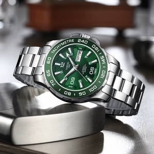 2026 Top Brand 2596 Fashion Luxury <b>Mechanical</b> <b>Watch</b> Men Moon Phase Hardlex Stainless Steel 3BAR Water Resistance Wrist <b>Watch</b> - Product Image 5