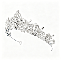 Diadème Couronne Gothique Antique Fine et Multicolore pour Femme – Idéal Mariage, Bal, Costume, Fête, Halloween, Quinceañera