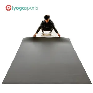 Tapis d'entraînement géant yoga professionnel, adapté à la maison, Cardio, avec ou sans chaussures, grande taille, 6 pieds x 6 pieds, Square36,