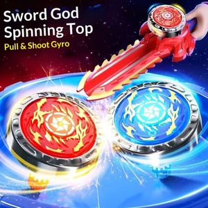 Meilleures ventes, très populaire en ligne : Ensemble <span class=keywords><strong>de</strong></span> jouets pour bébés garçons 0-24 mois, comprenant une épée rotative lumineuse et un <span class=keywords><strong>toupie</strong></span> <span class=keywords><strong>de</strong></span> <span class=keywords><strong>combat</strong></span> à tirer par cordon, style stand <span class=keywords><strong>de</strong></span> rue - Product Image 2