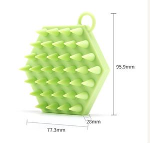Brosse de massage du cuir chevelu en silicone la plus vendue, brosse douce pour le lavage des cheveux, nettoyage en profondeur, exfoliation et massage de la tête - Product Image 2