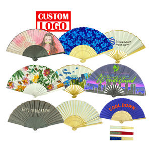 Éventail à main en bambou personnalisé <span class=keywords><strong>de</strong></span> 33 cm, papier imprimé sur mesure avec thème féerique, style Feng Shui, respectueux <span class=keywords><strong>de</strong></span> l'environnement - Product Image 1