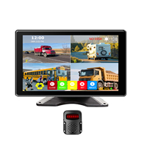 Moniteur DVR AHD 4 canaux avec écran tactile 10,1 pouces, alarme d'angle mort, feux de délimitation de sécurité, enregistreur embarqué, carte HDD TF, garantie 1 an