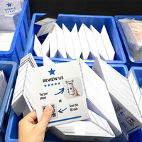 Expositor de Mesa Personalizado de PVC con NFC y Código QR para Menús de Restaurantes y Redes Sociales