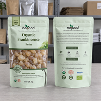 Sachet Doypack refermable mat imprimé sur mesure, à fermeture éclair, pour résine d'encens, herbes aromatiques et aromathérapie – Pochette verticale très demandée