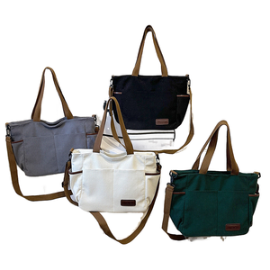 Nuevo Bolso Tote de Pana para Mujer, Gran Capacidad, con Cierre de Cremallera, Múltiples Bolsillos y Multifuncional, Bolso Bandolera Simple - Product Image 2